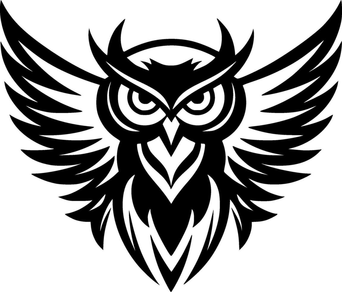 Owl - Minimalist and Flat Logo - Vector illustration