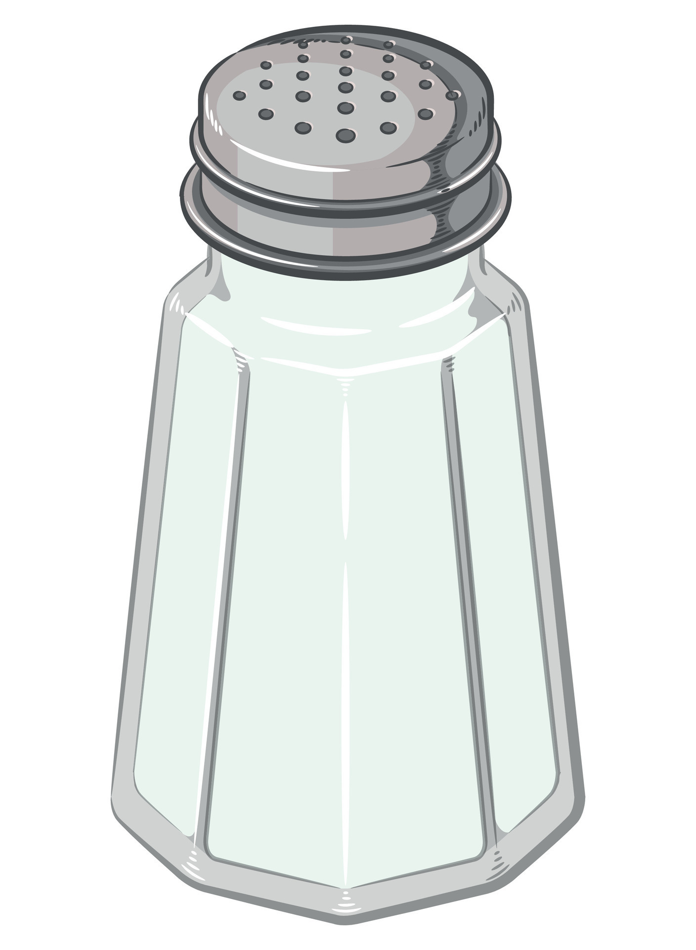 Salt Shaker Bottle Seasoning Container Cartoon 27565570 Vector Art at