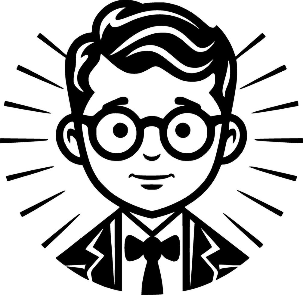 Teacher - Minimalist and Flat Logo - Vector illustration