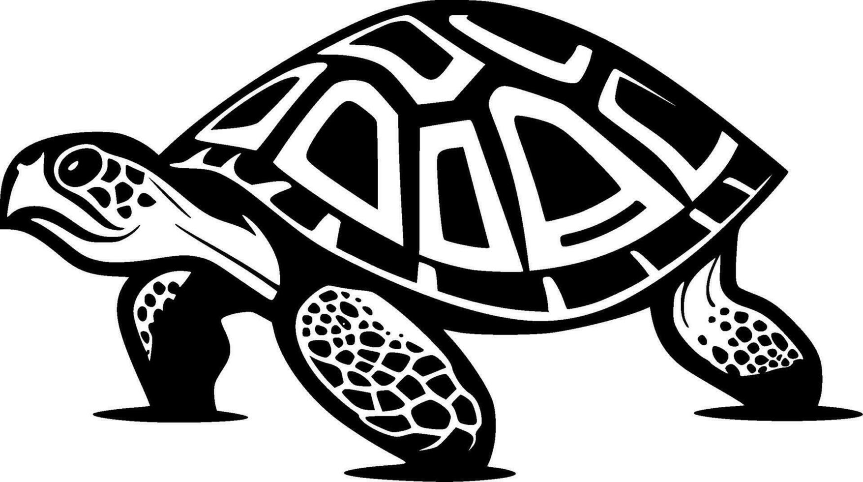 Turtle - Minimalist and Flat Logo - Vector illustration