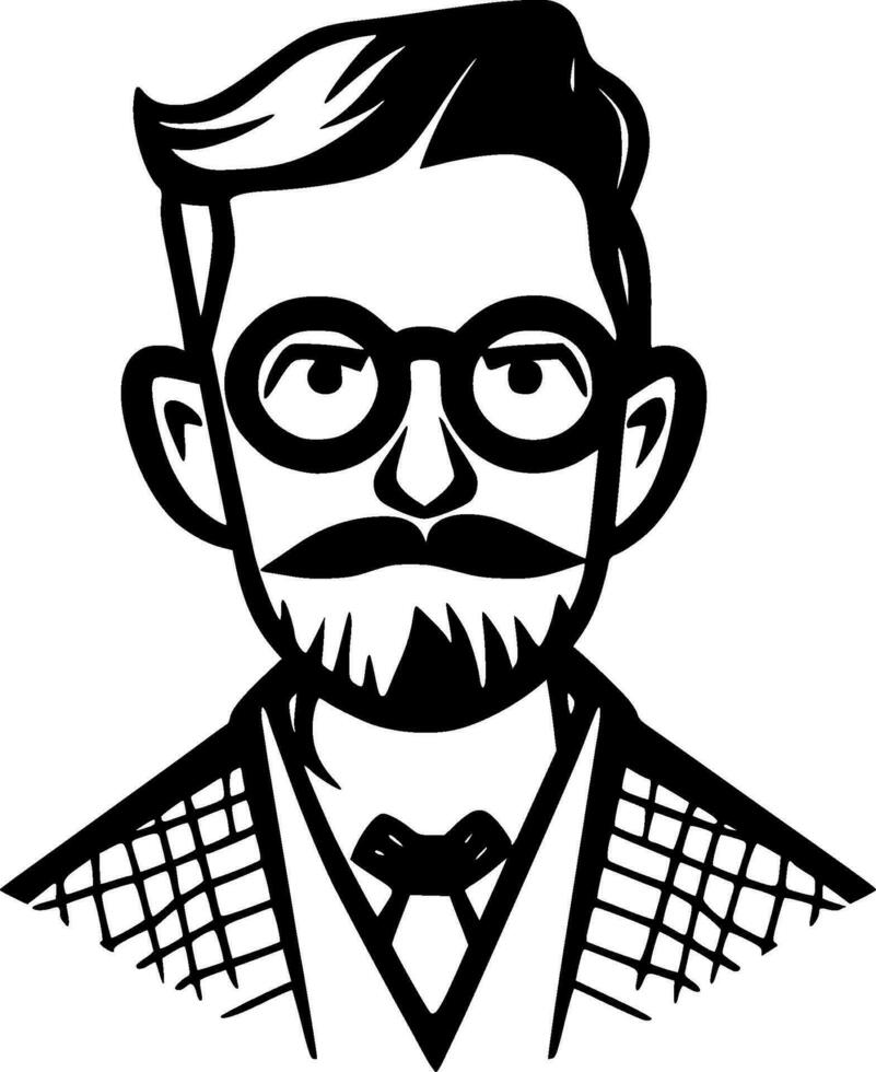 Teacher - Minimalist and Flat Logo - Vector illustration