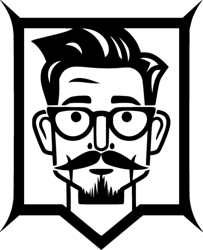 Frame - Black and White Isolated Icon - Vector illustration