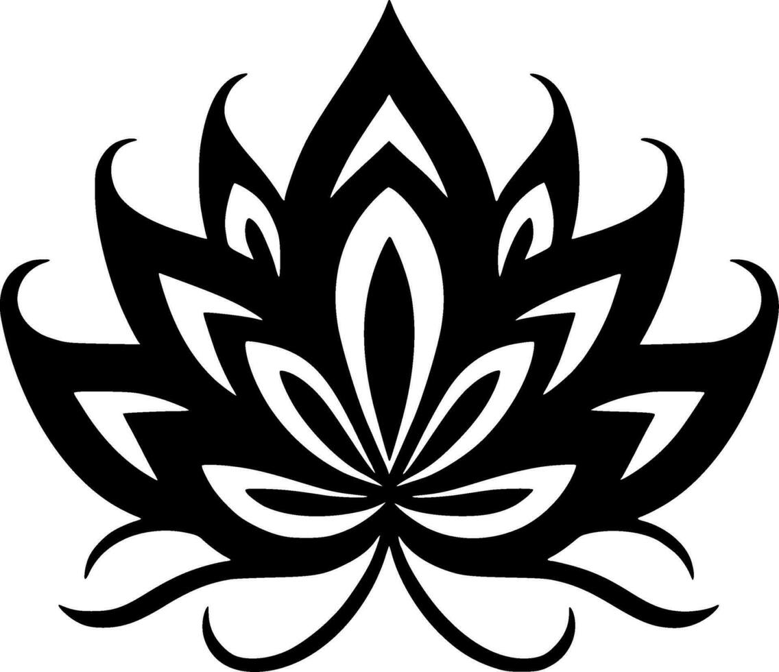 Mandala, Minimalist and Simple Silhouette - Vector illustration