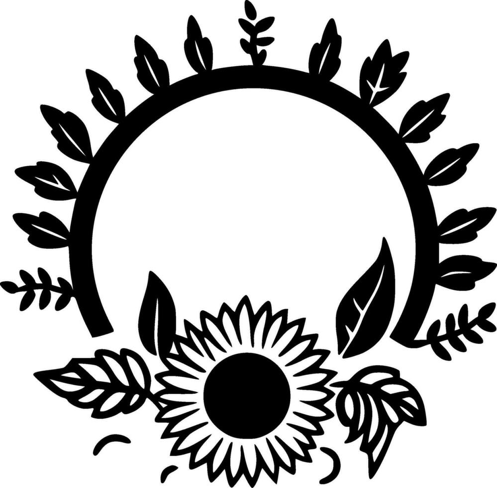 Flower - Minimalist and Flat Logo - Vector illustration