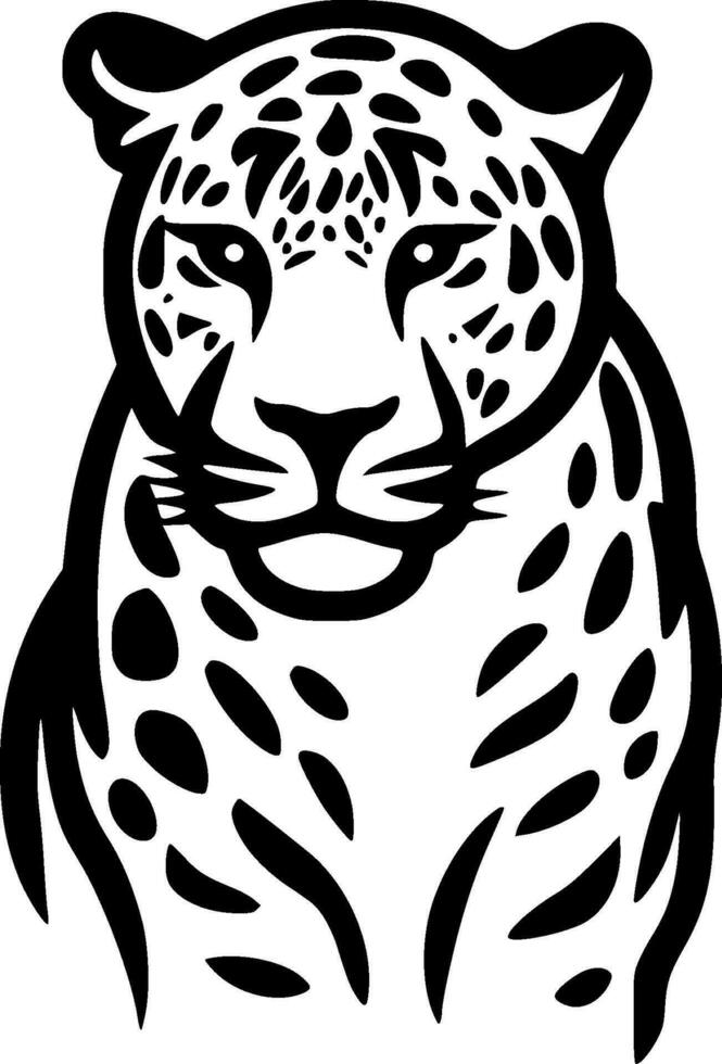 Leopard - Minimalist and Flat Logo - Vector illustration