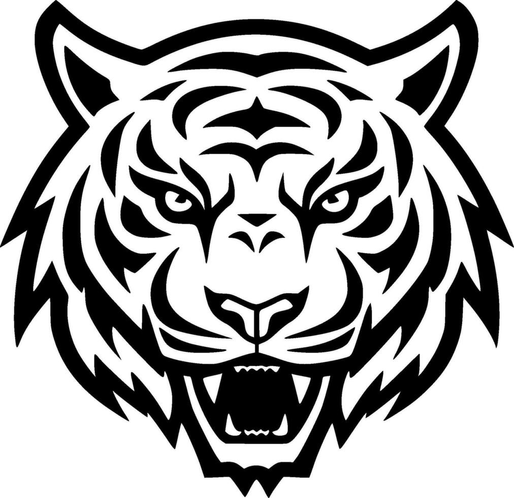 Tiger - Minimalist and Flat Logo - Vector illustration