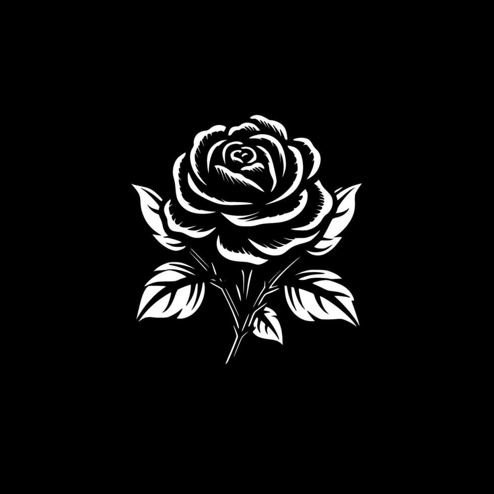 Roses - Minimalist and Flat Logo - Vector illustration