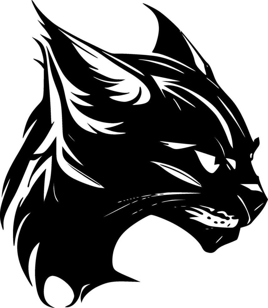 Wildcat, Minimalist and Simple Silhouette - Vector illustration