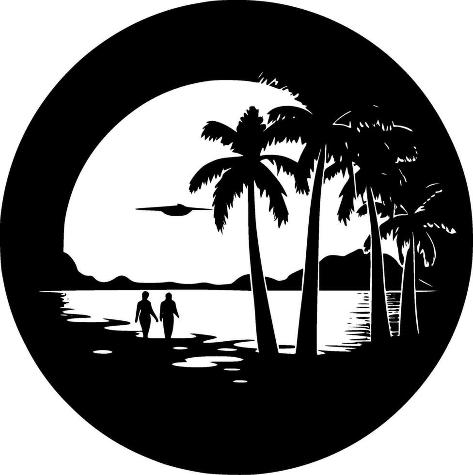 Beach - High Quality Vector Logo - Vector illustration ideal for T-shirt graphic