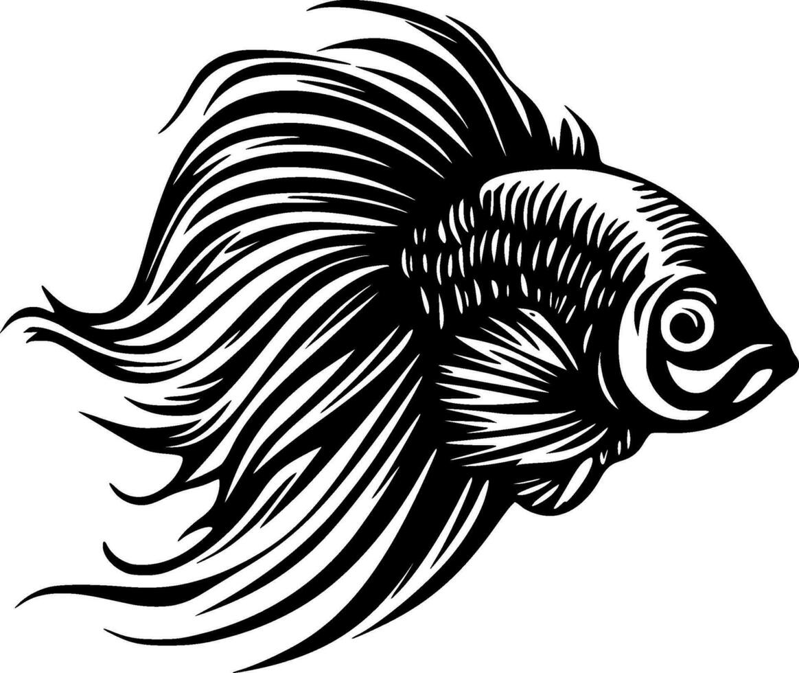 Fish - Minimalist and Flat Logo - Vector illustration
