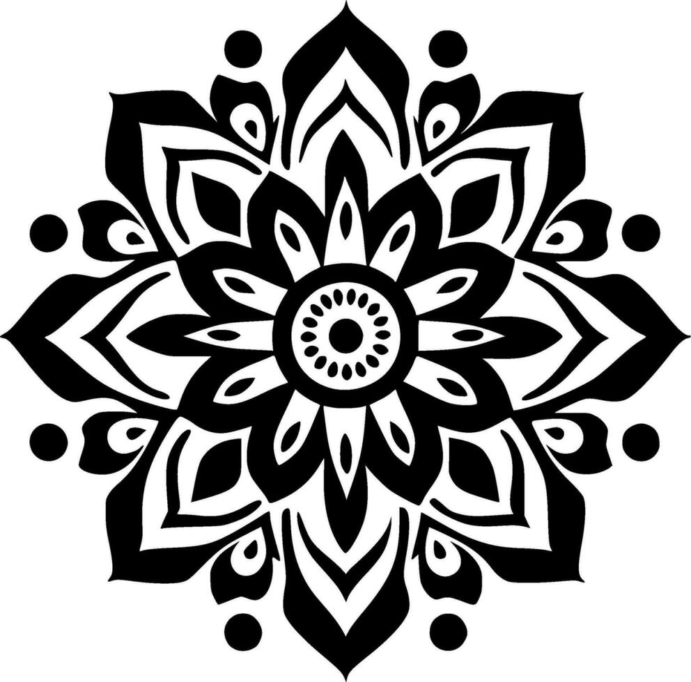 Mandala - High Quality Vector Logo - Vector illustration ideal for T-shirt graphic