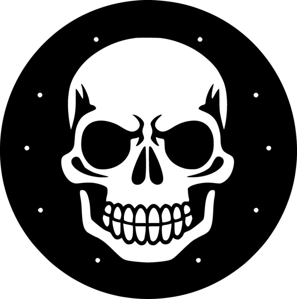 Skull, Minimalist and Simple Silhouette - Vector illustration