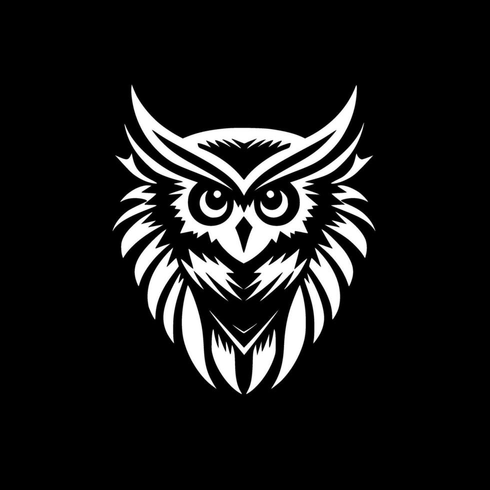 Owl - Minimalist and Flat Logo - Vector illustration