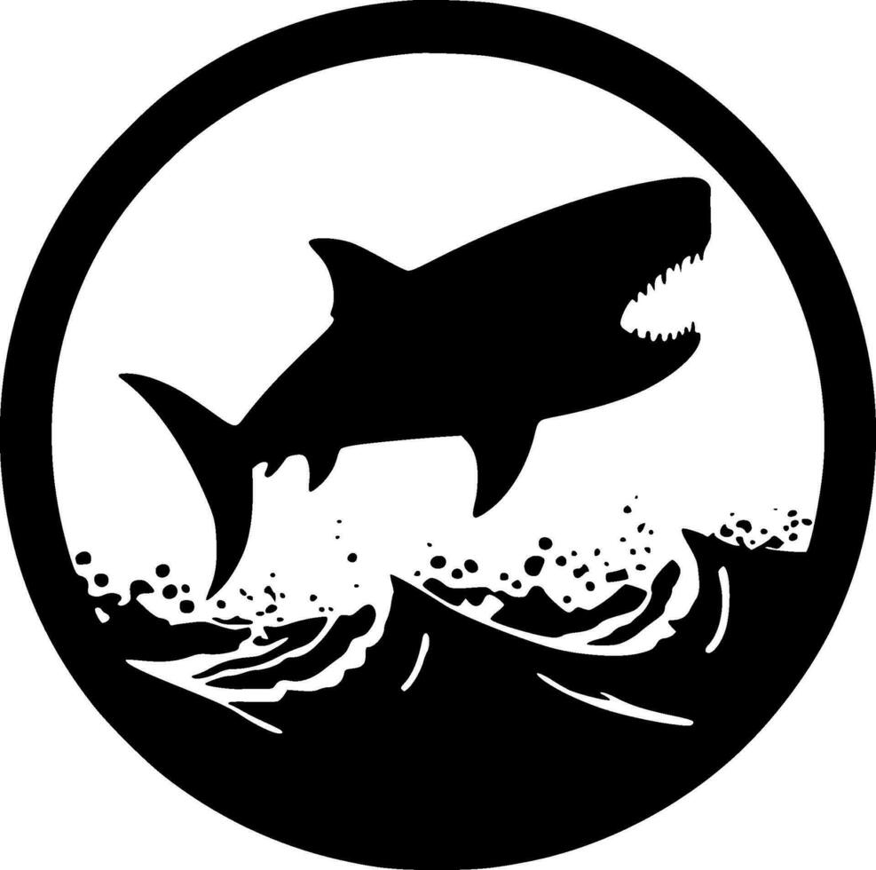 Shark - High Quality Vector Logo - Vector illustration ideal for T-shirt graphic