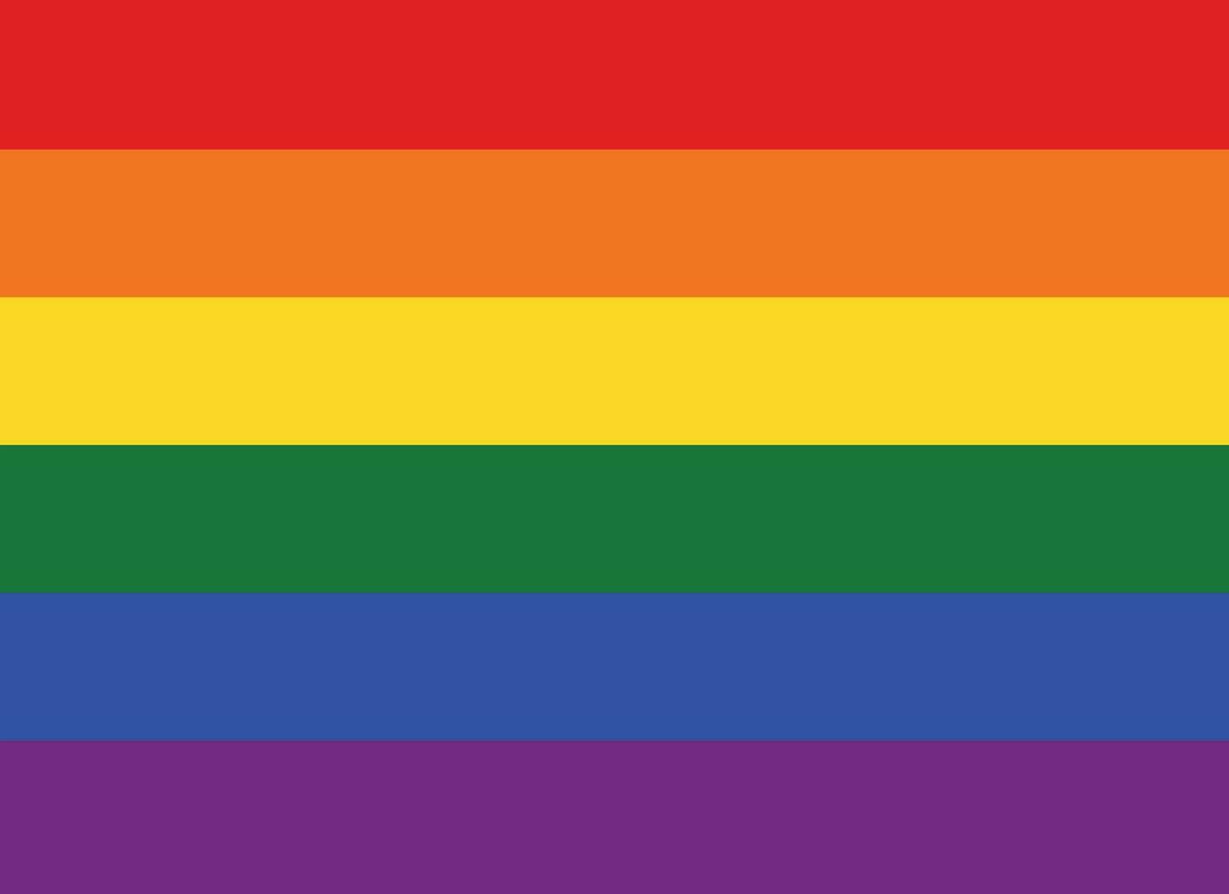 LGBTQ vector. Pride flag of LGBTQ community. vector