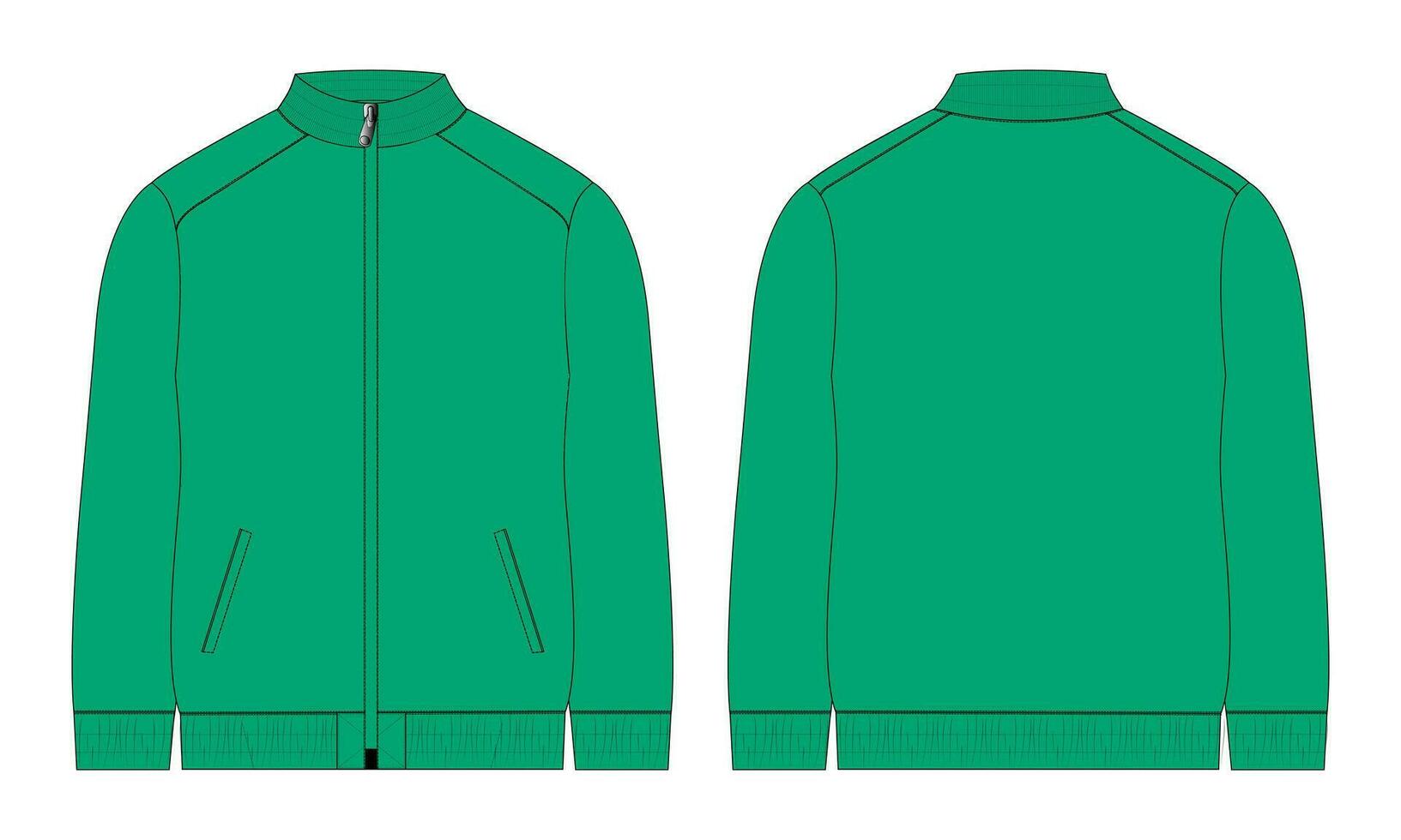 Long sleeve zipper with pocket tracksuits jacket sweatshirt technical ...