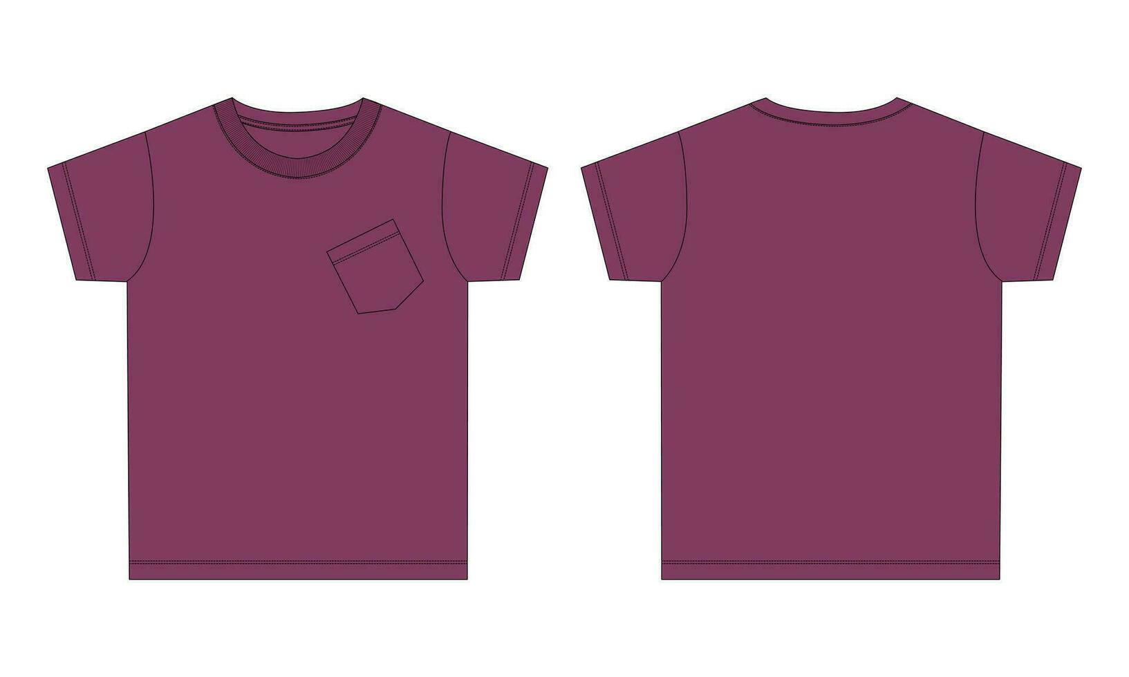 Short sleeve t shirt vector illustration template for baby boys