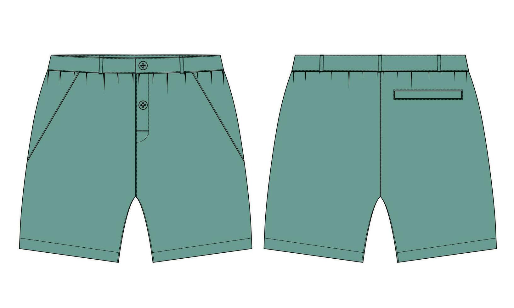 pantalones cortos pantalón vector ilustración modelo para de los hombres y Niños