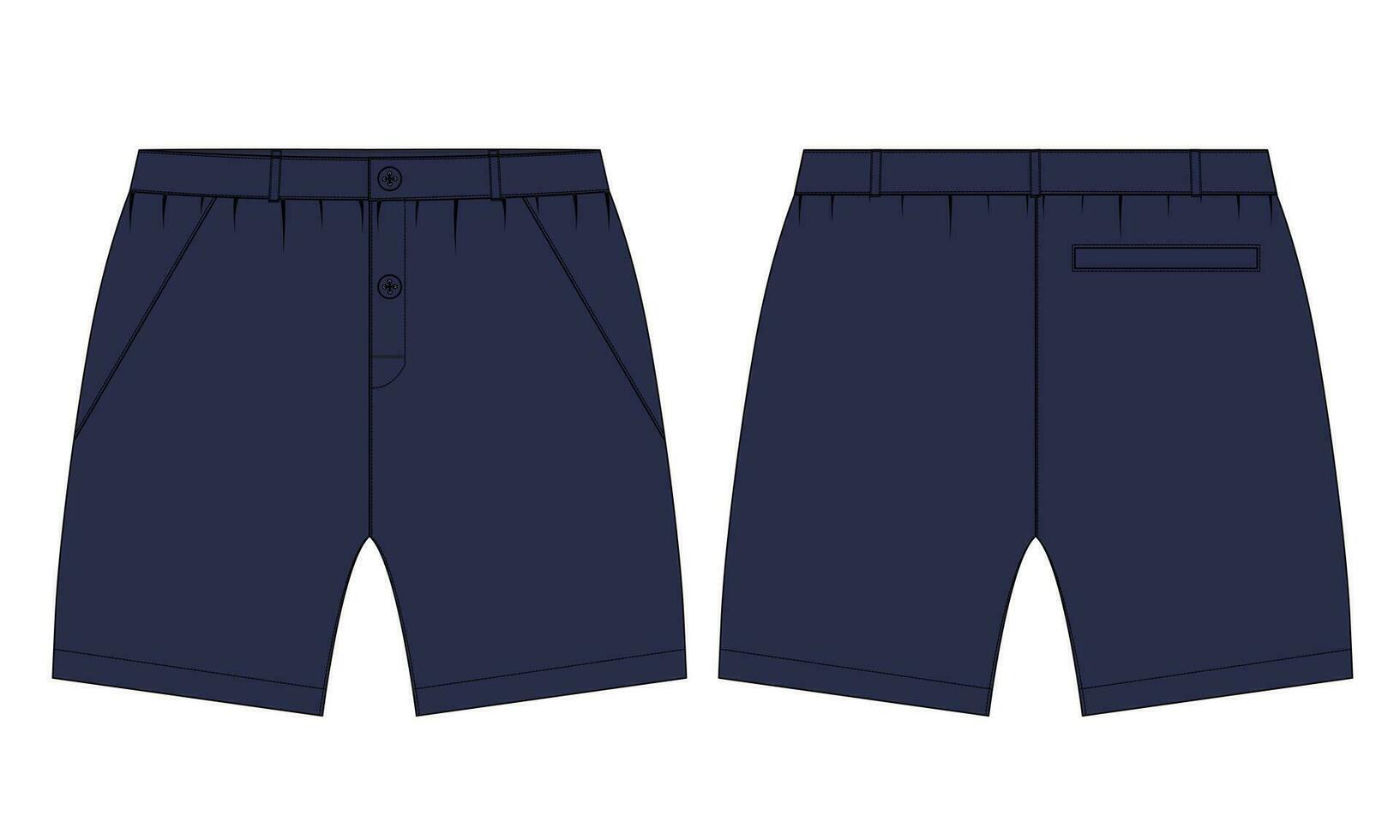 Shorts pant vector illustration template for men's and boys