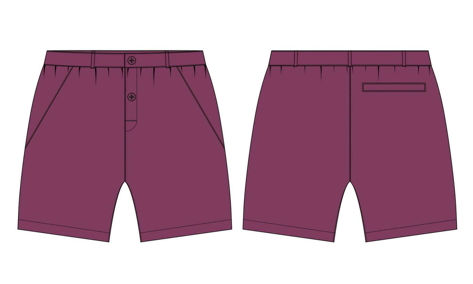 pantalones cortos pantalón vector ilustración modelo para de los hombres y Niños