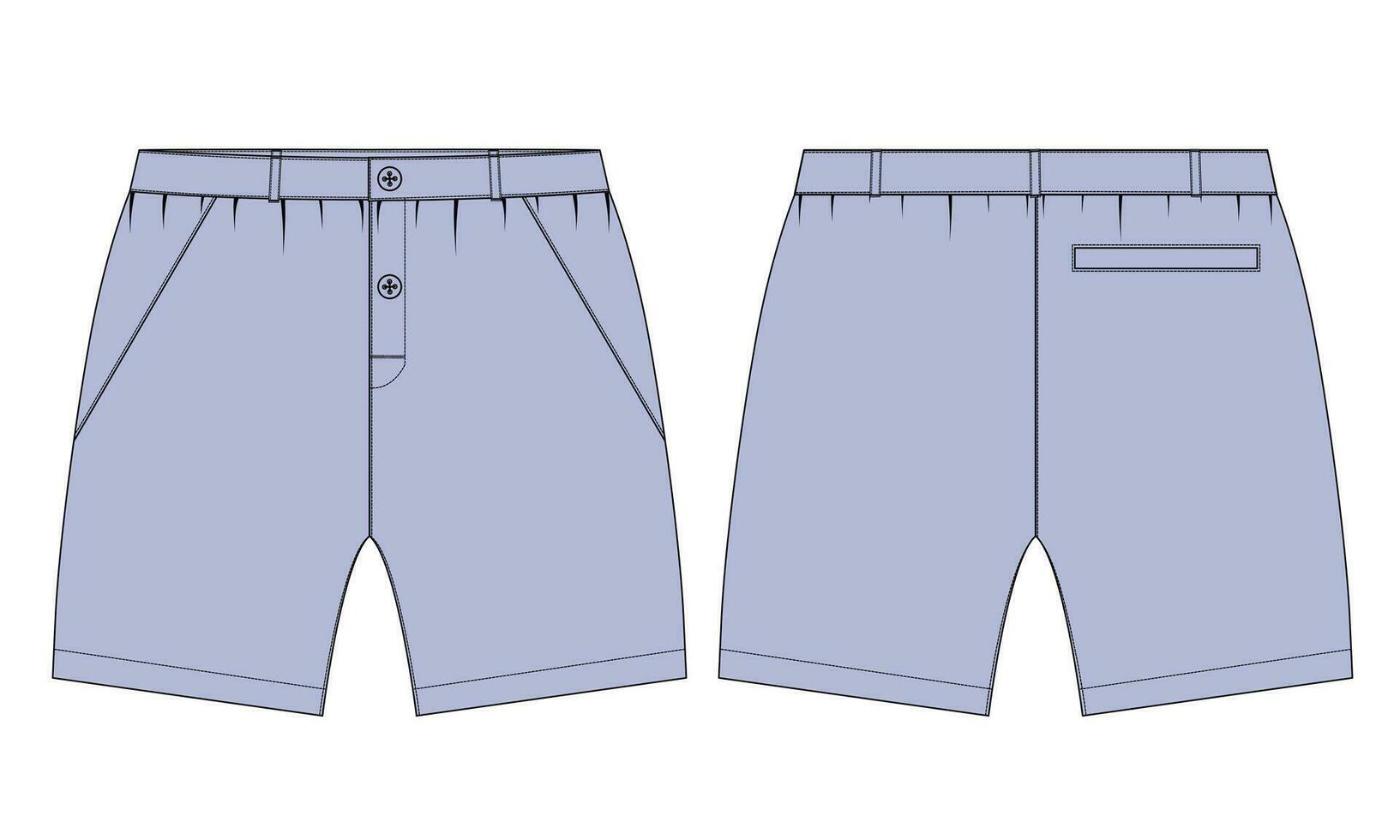 pantalones cortos pantalón vector ilustración modelo para de los hombres y Niños