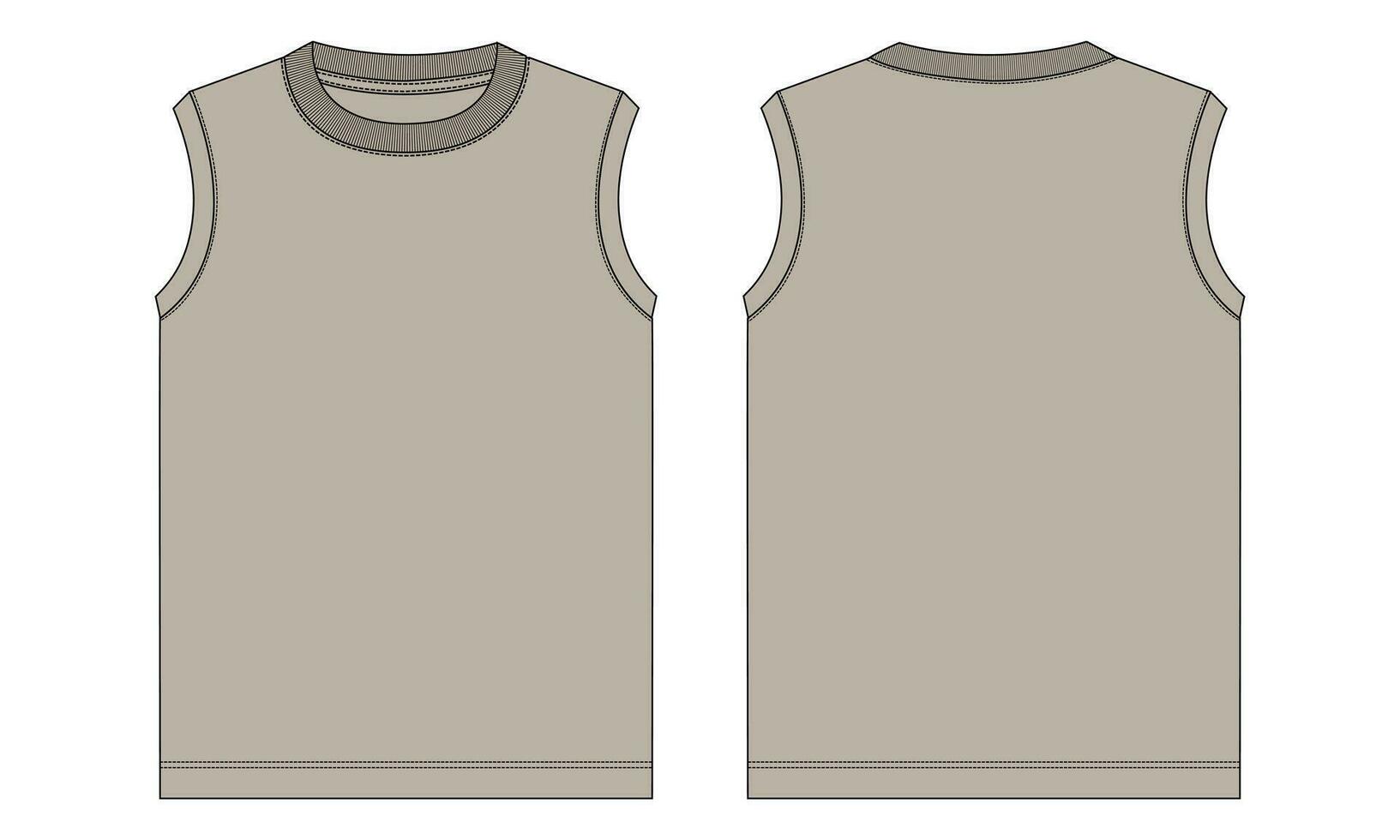 Tank tops vector illustration template for men's and boys