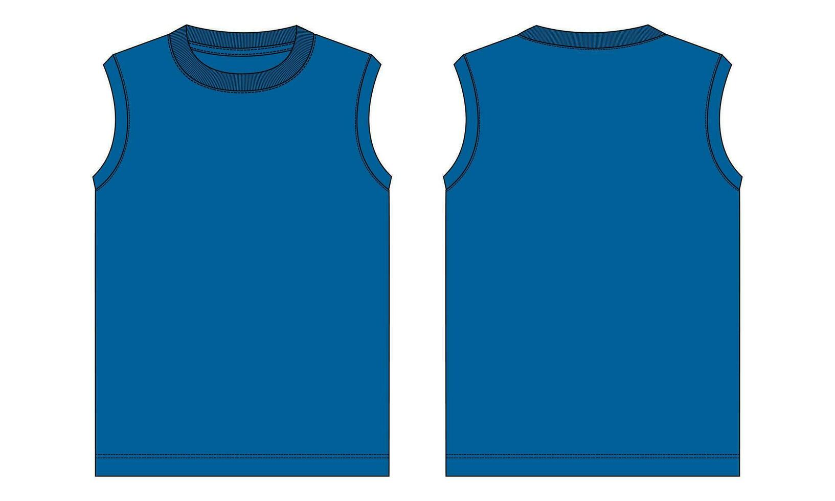 Tank tops vector illustration template for men's and boys