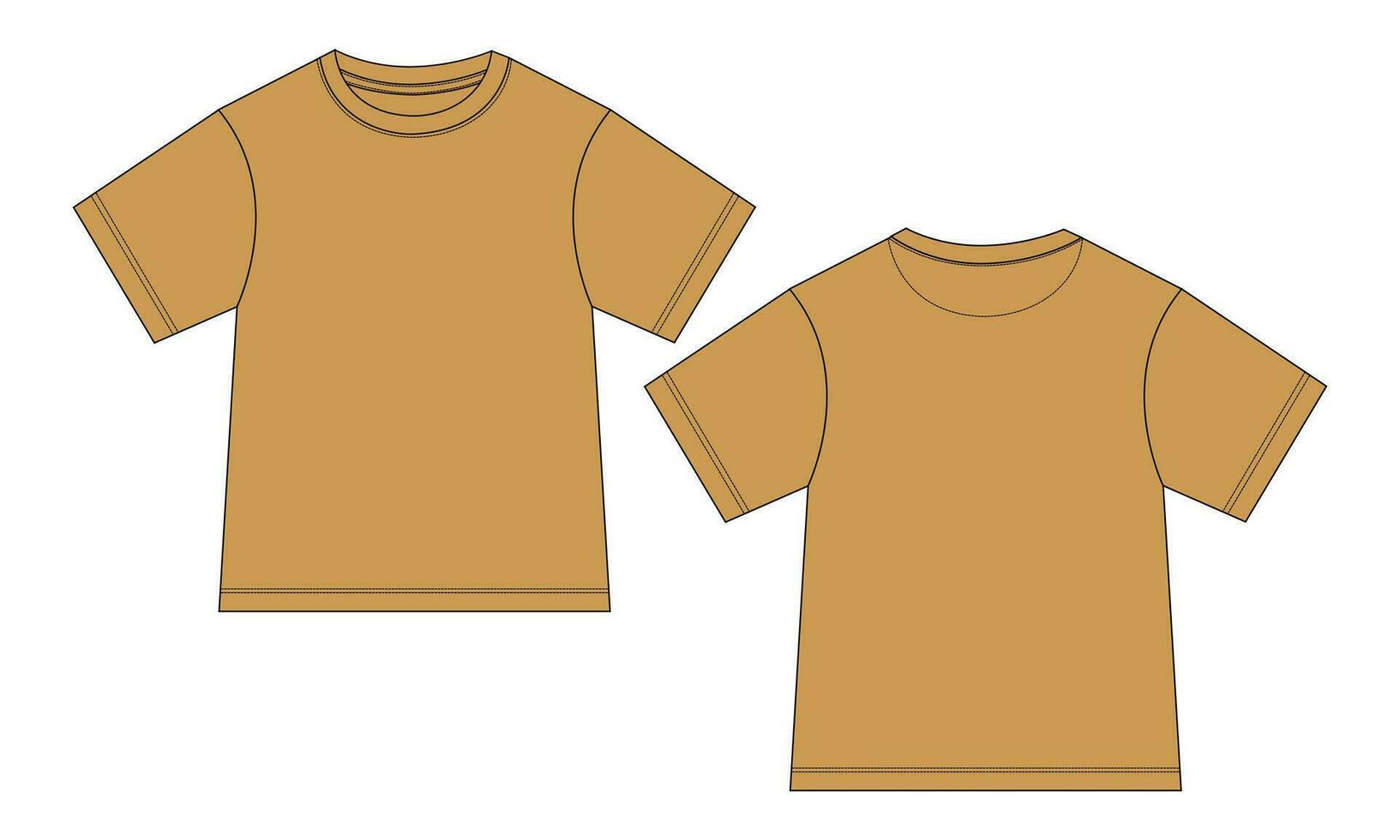 Short sleeve t shirt vector illustration template for baby boys