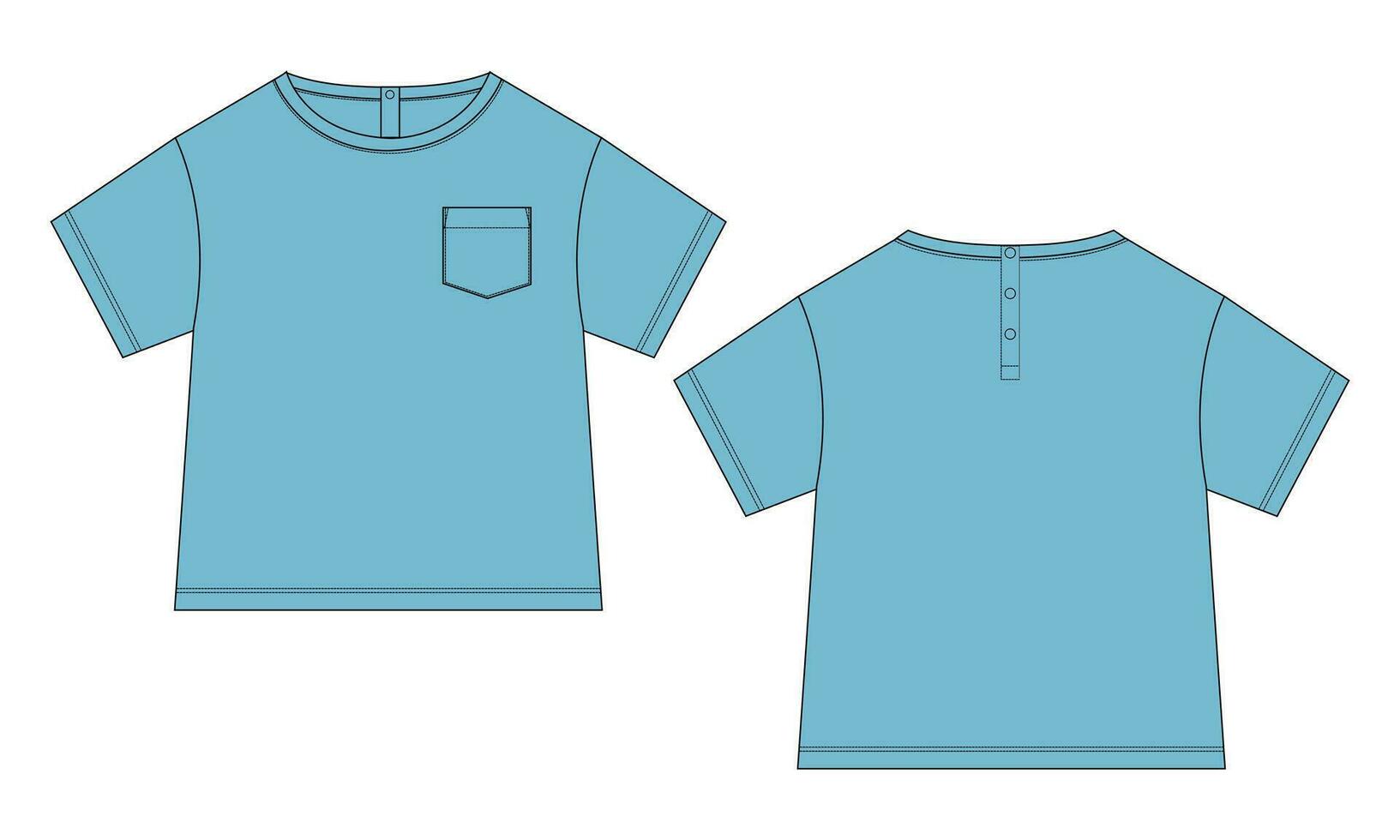 T shirt tops vector illustration template for kids