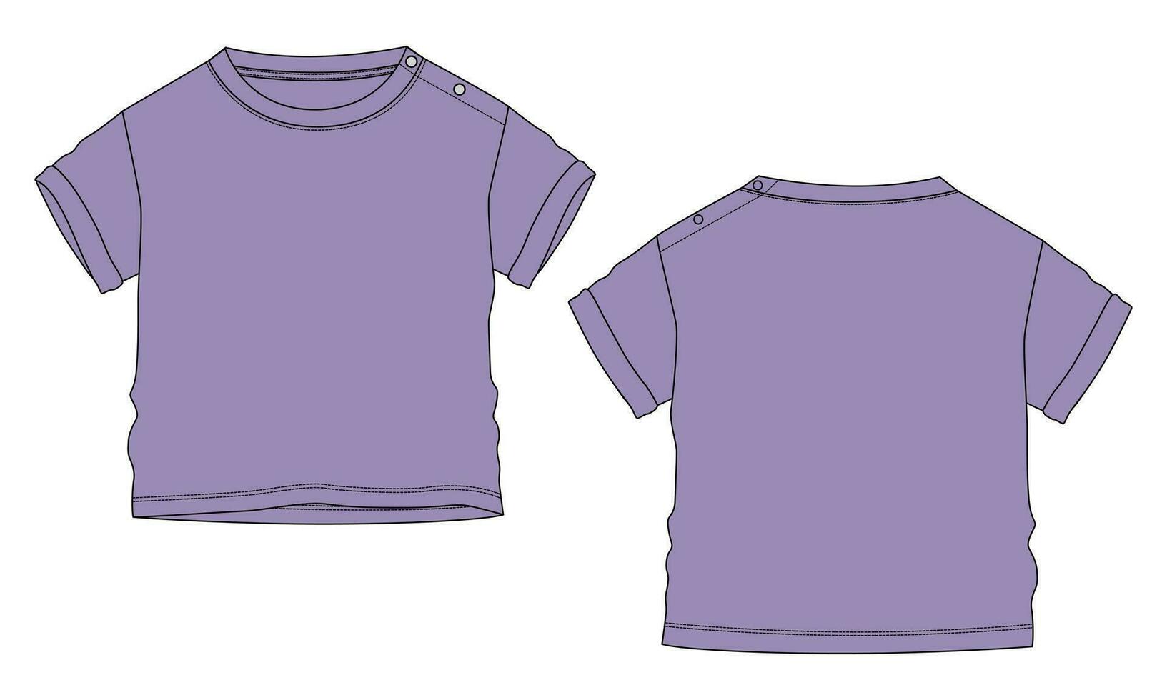 T shirt tops vector illustration template for kids