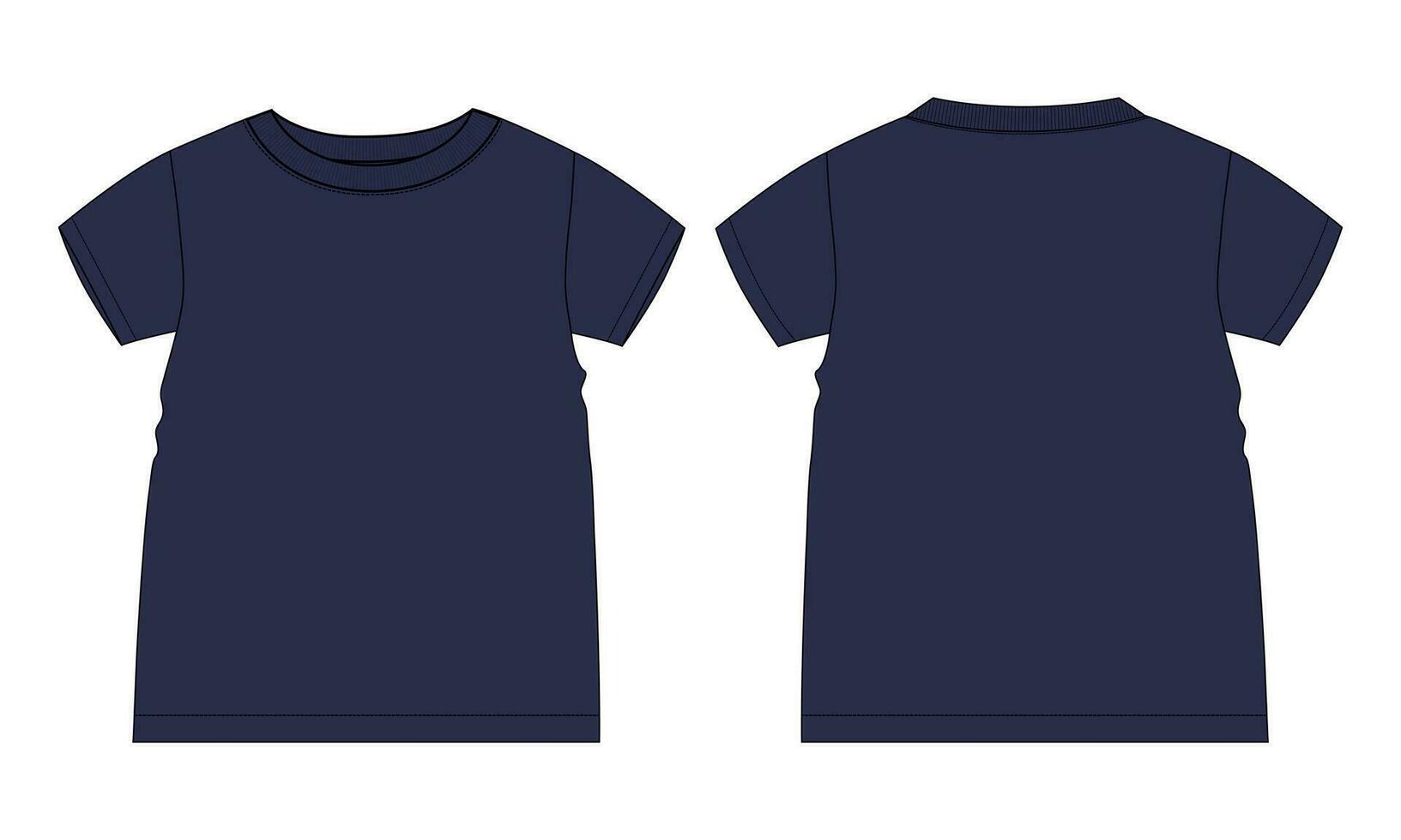 T shirt tops vector illustration template for kids