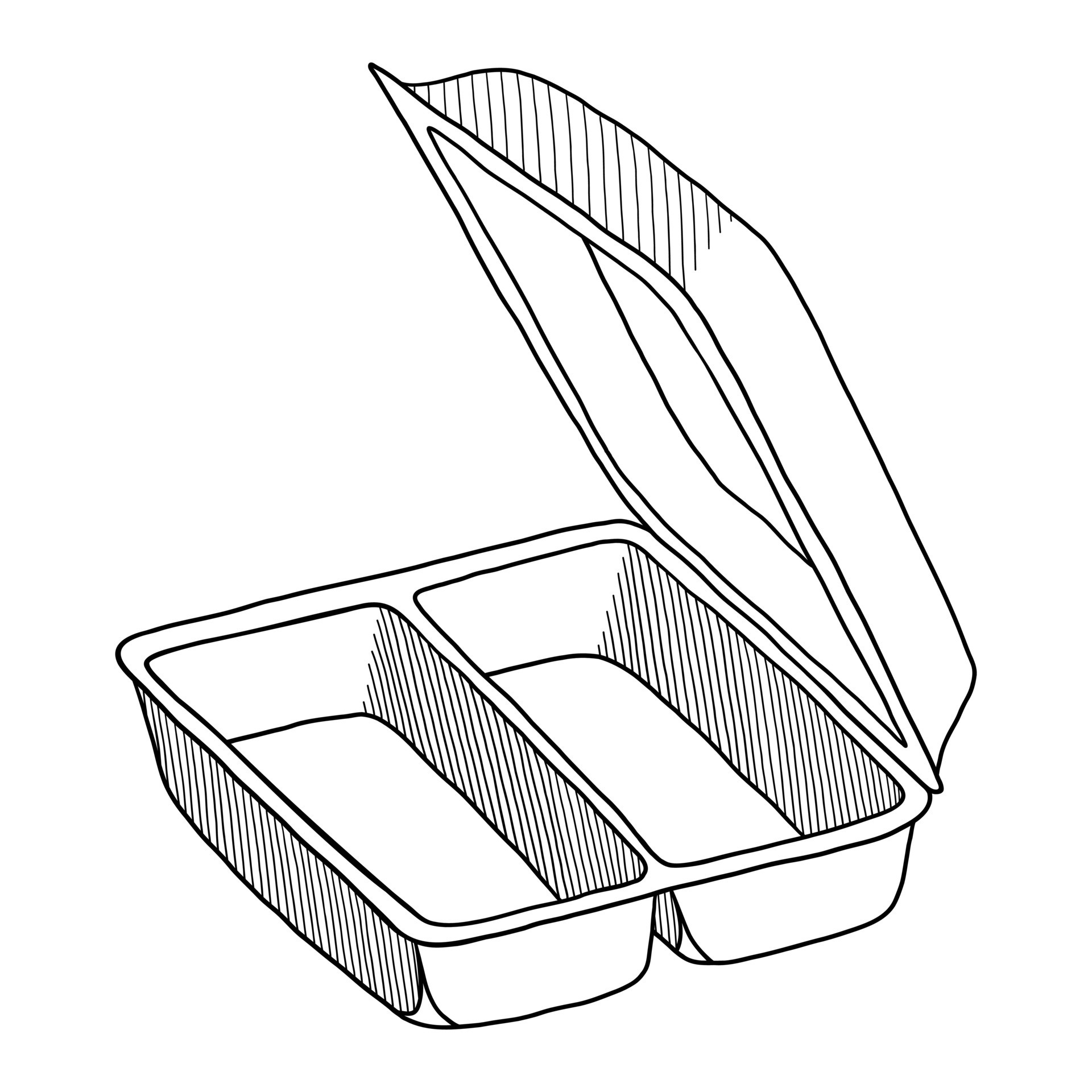 BLACK VECTOR ISOLATED ON A WHITE BACKGROUND DOODLE ILLUSTRATION OF AN