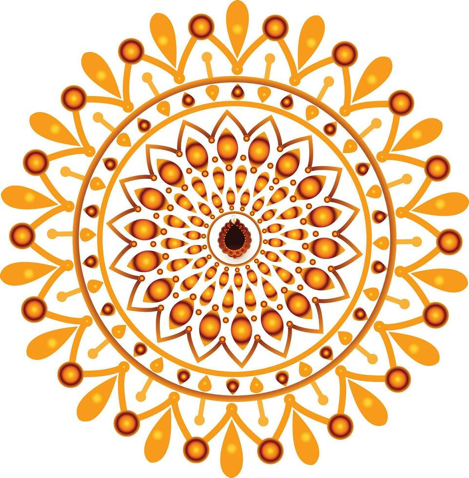 mandala ornament design in vector