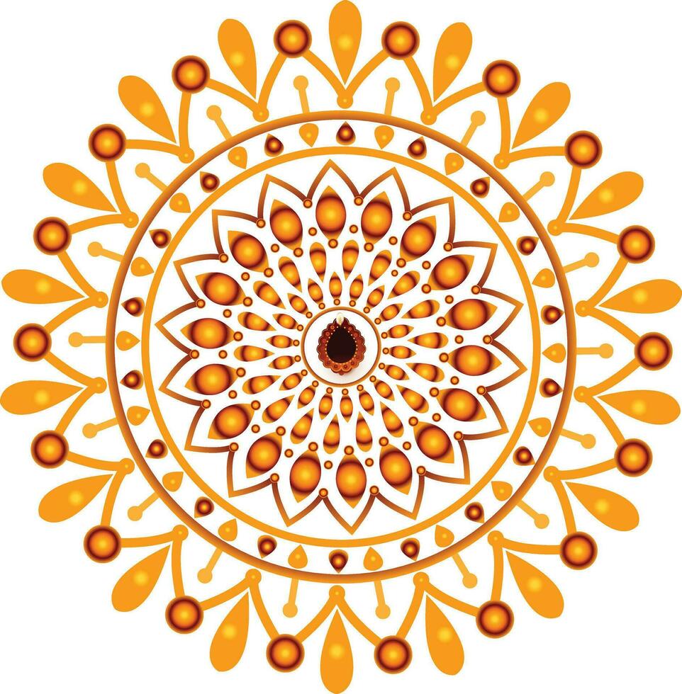 mandala ornamento diseño en vector