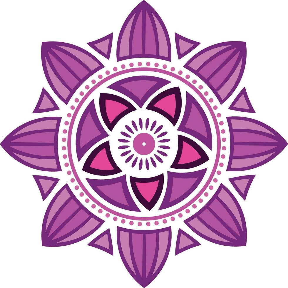 mandala ornamento diseño en vector