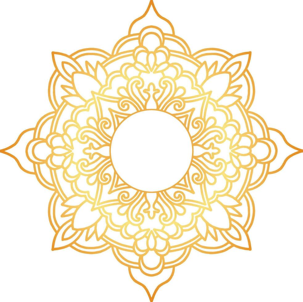 mandala ornamento diseño en vector