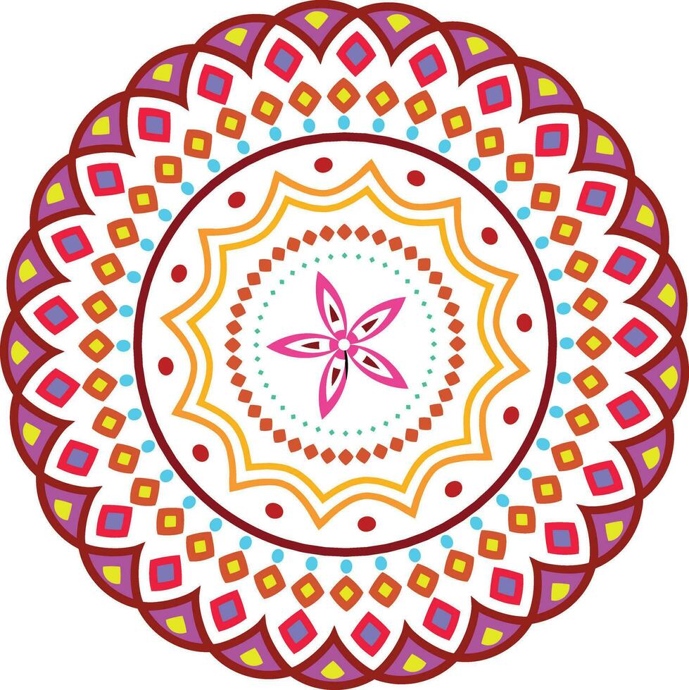 mandala ornamento diseño en vector