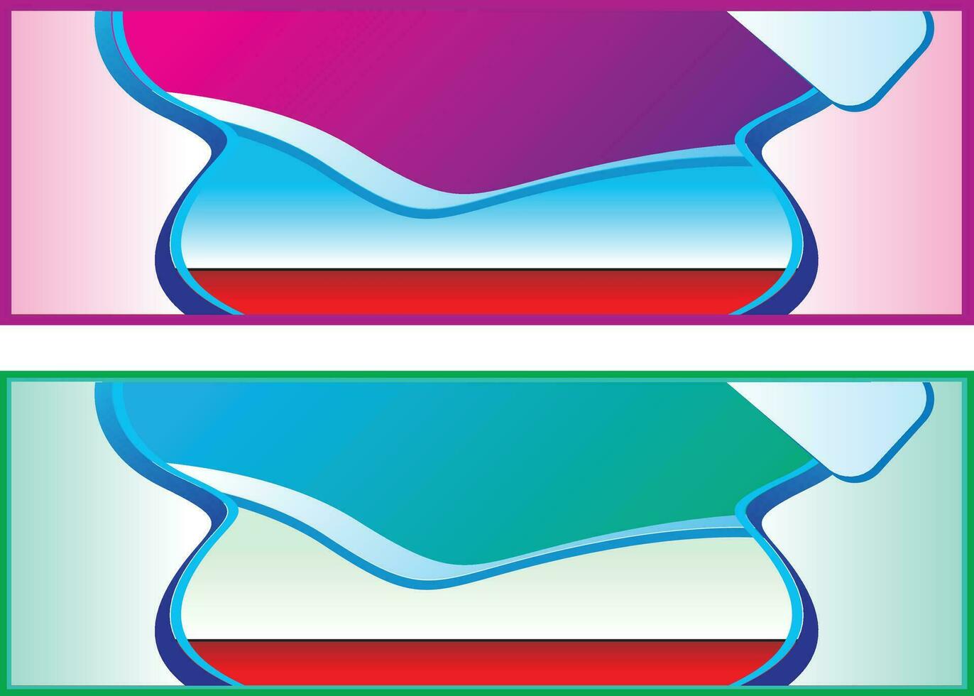 A close-up of a colorful banner vector