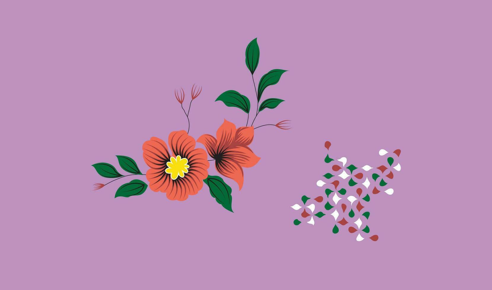 un de cerca de flores vector