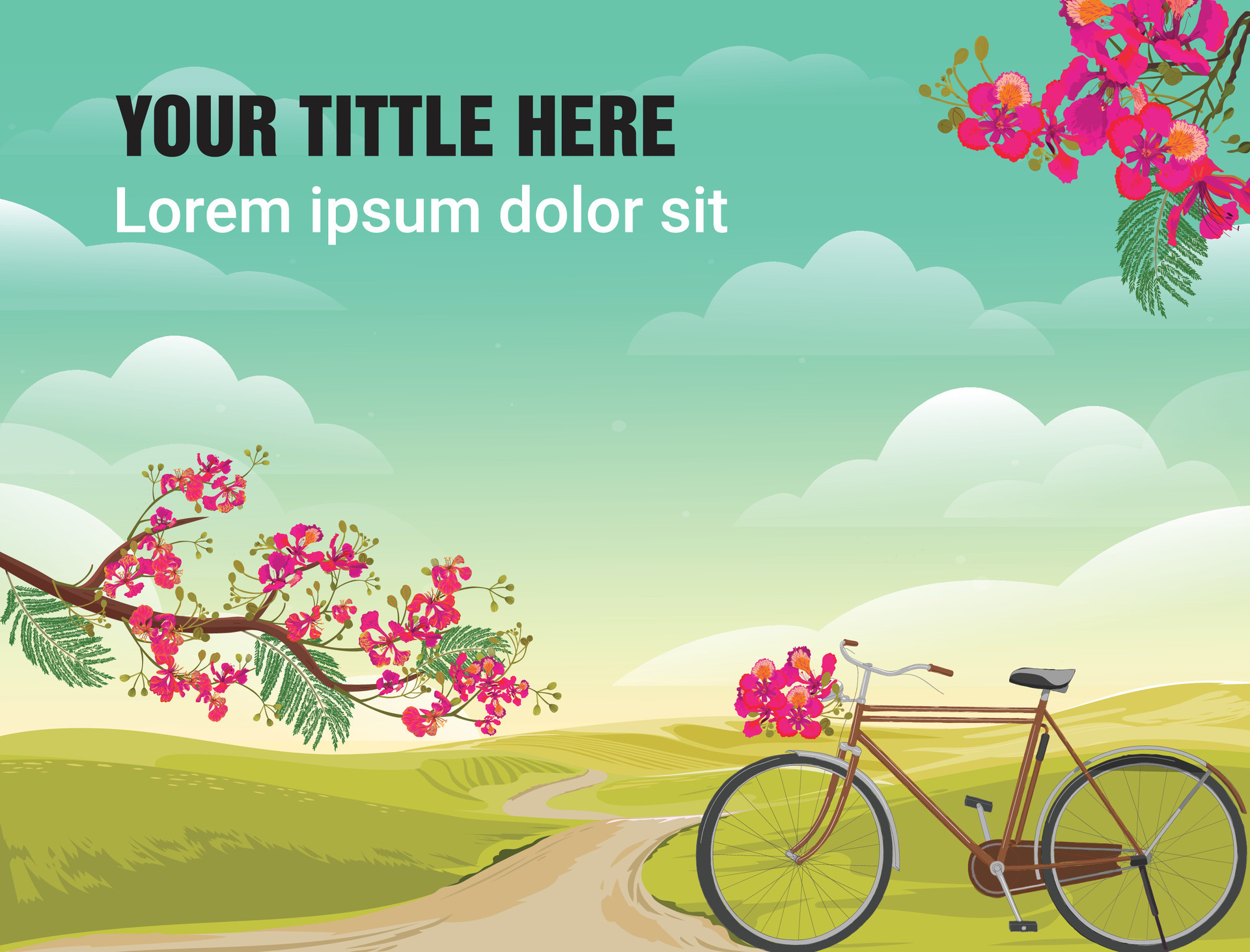 landscape background template 27568844 Vector Art at Vecteezy