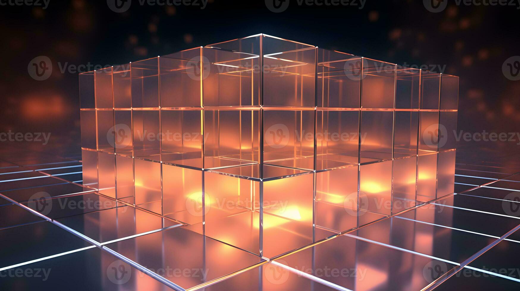 3d texture, perspective polygonal blocks, shiny background ai generated photo