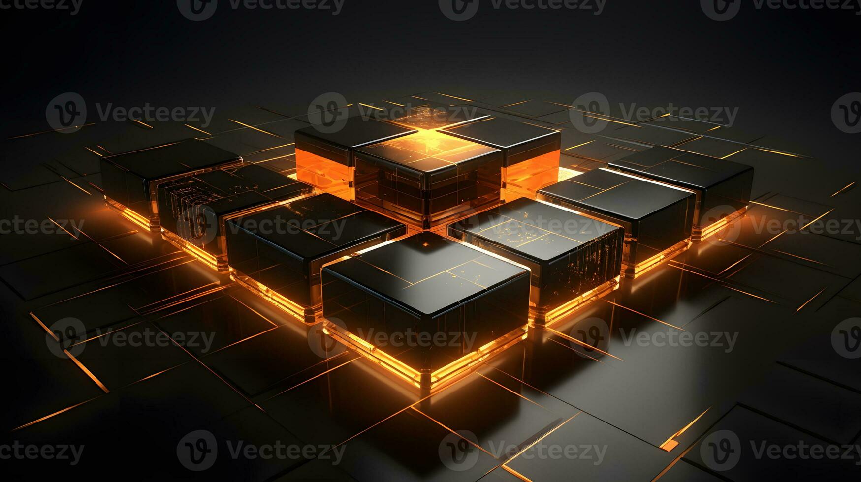 3d texture, perspective polygonal blocks, shiny background ai generated photo
