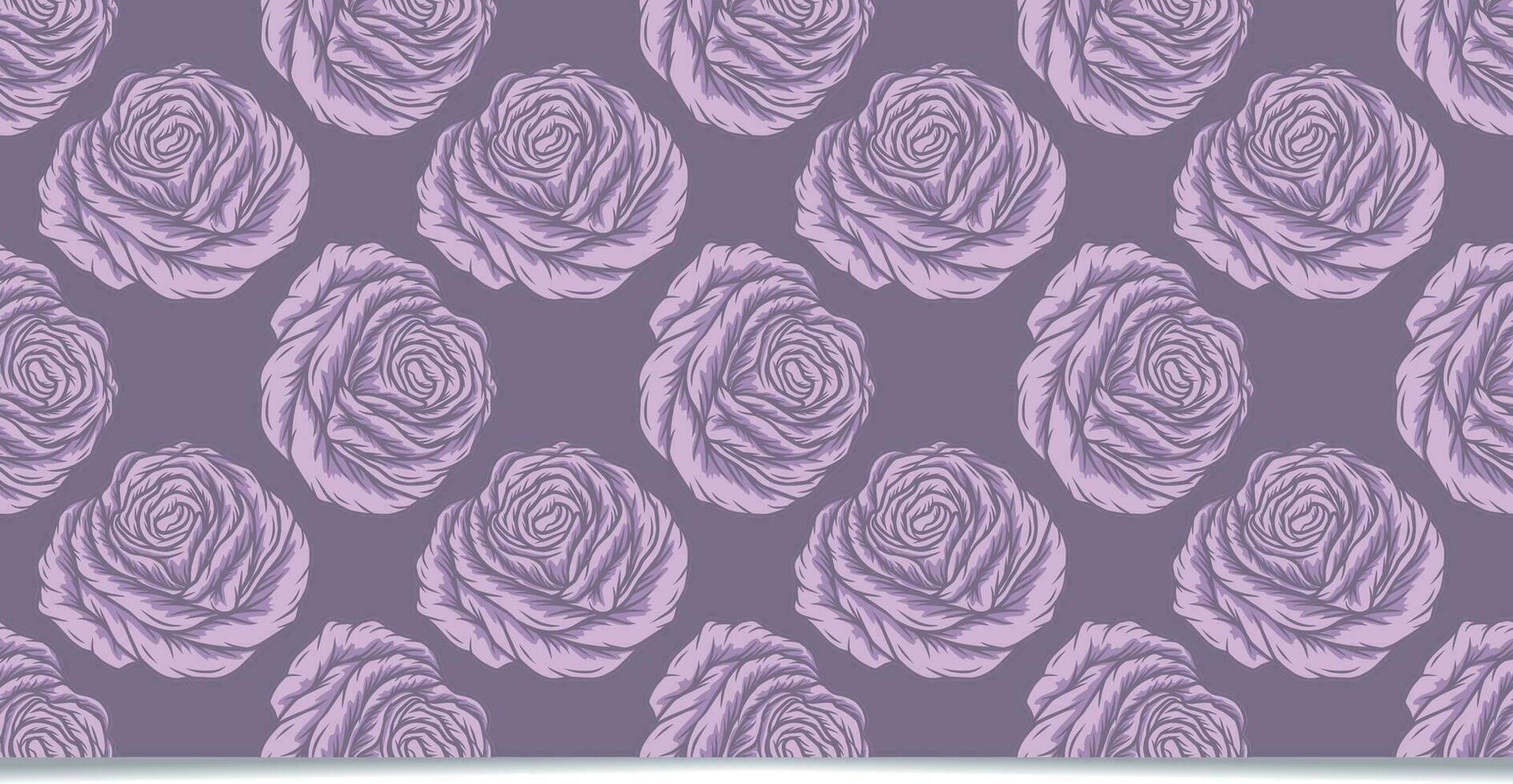 Seamless Pattern with Rose Illustration vector