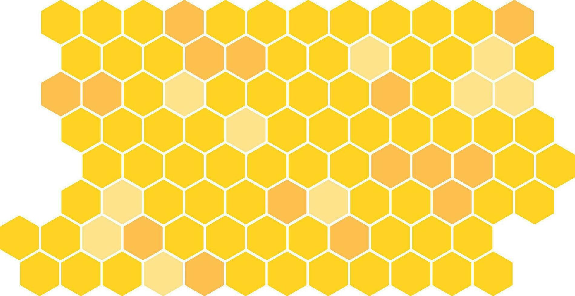 honeycomb tiles, color variation modular background vector