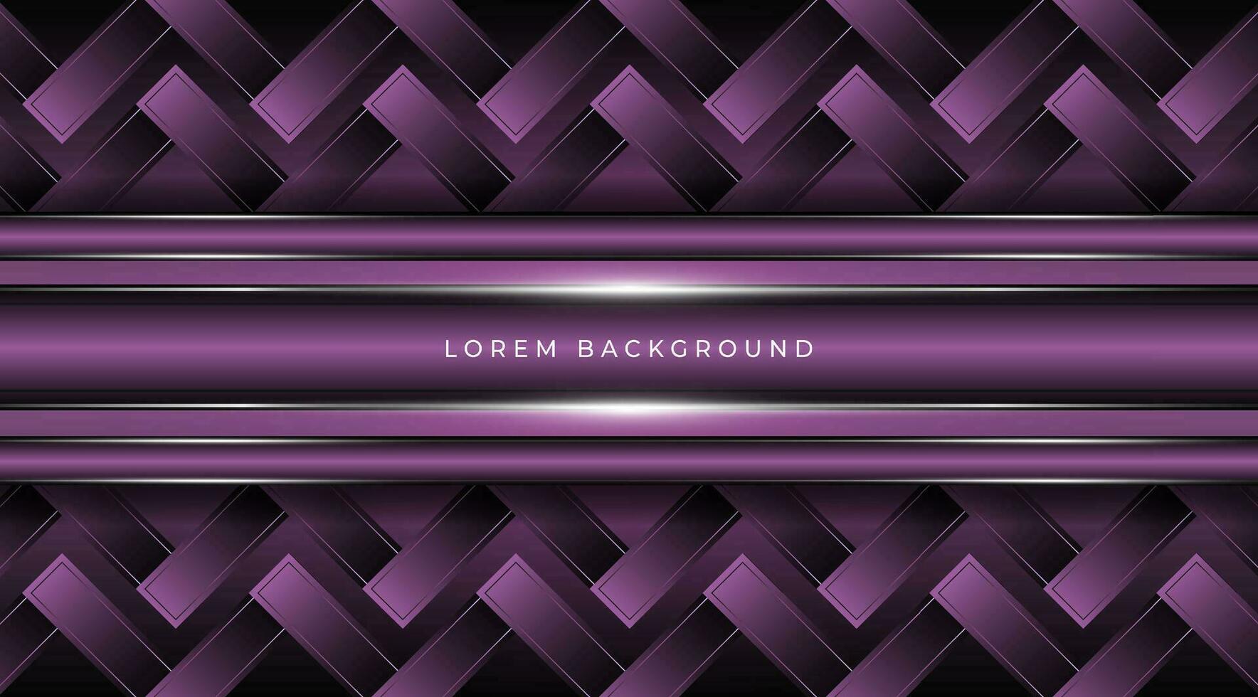 Abstract purple metallic rectangle background vector