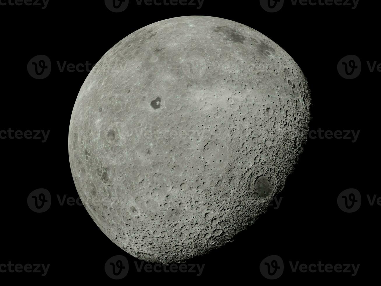 Moon surface full moon phases super moon phases close up in the night. Dark Background. photo