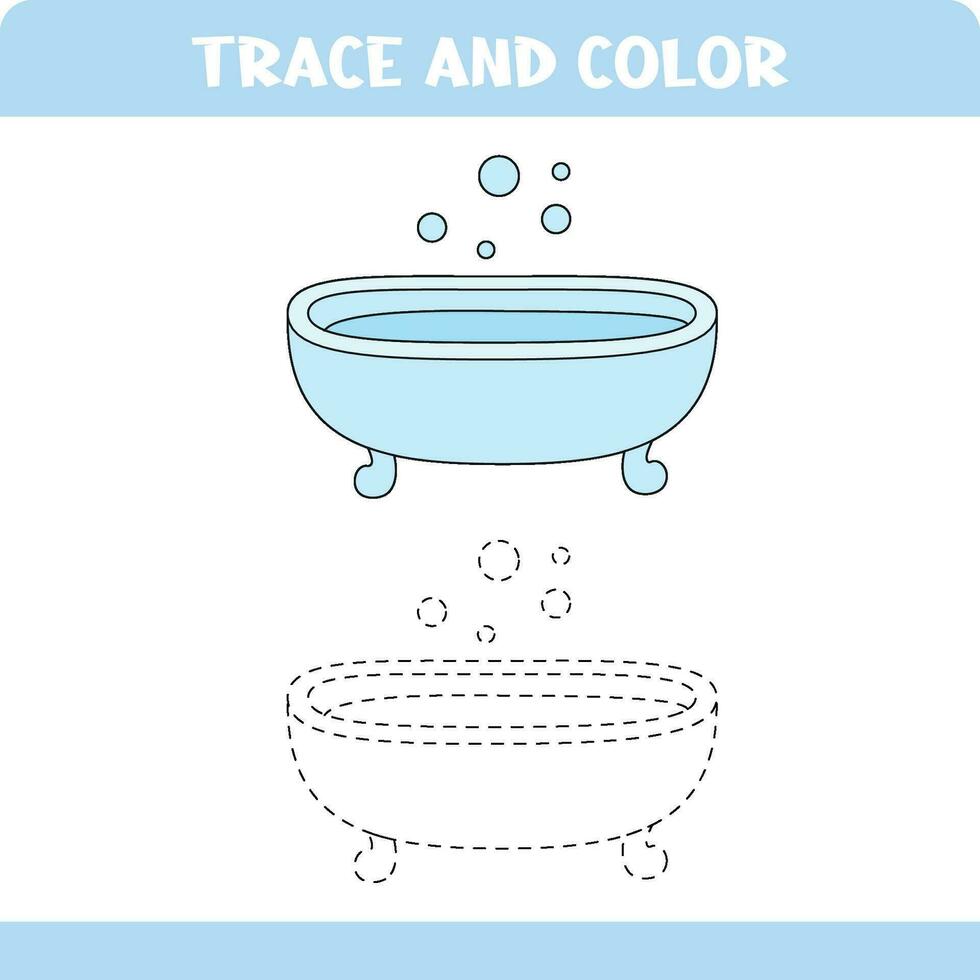 Trace and color bath vector
