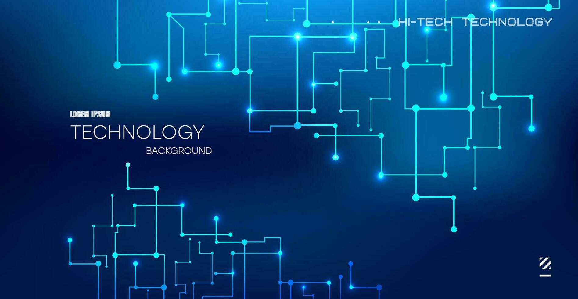 Abstract technology background with various technological elements. Hi Tech Digital Connect, communication, high communication technology concept. vector