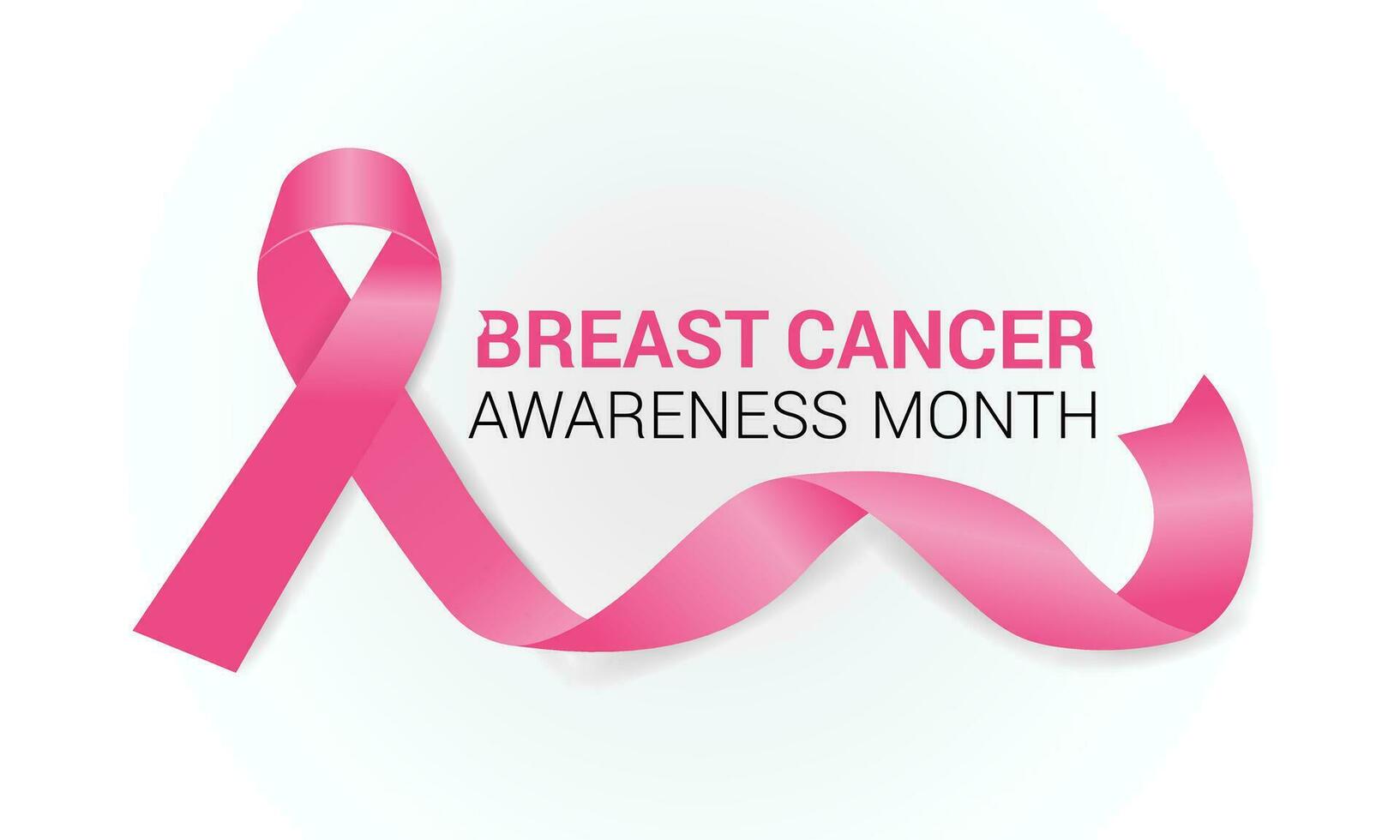 Breast Cancer awareness month  is observed every year in October. Banner, poster, card, background design. vector