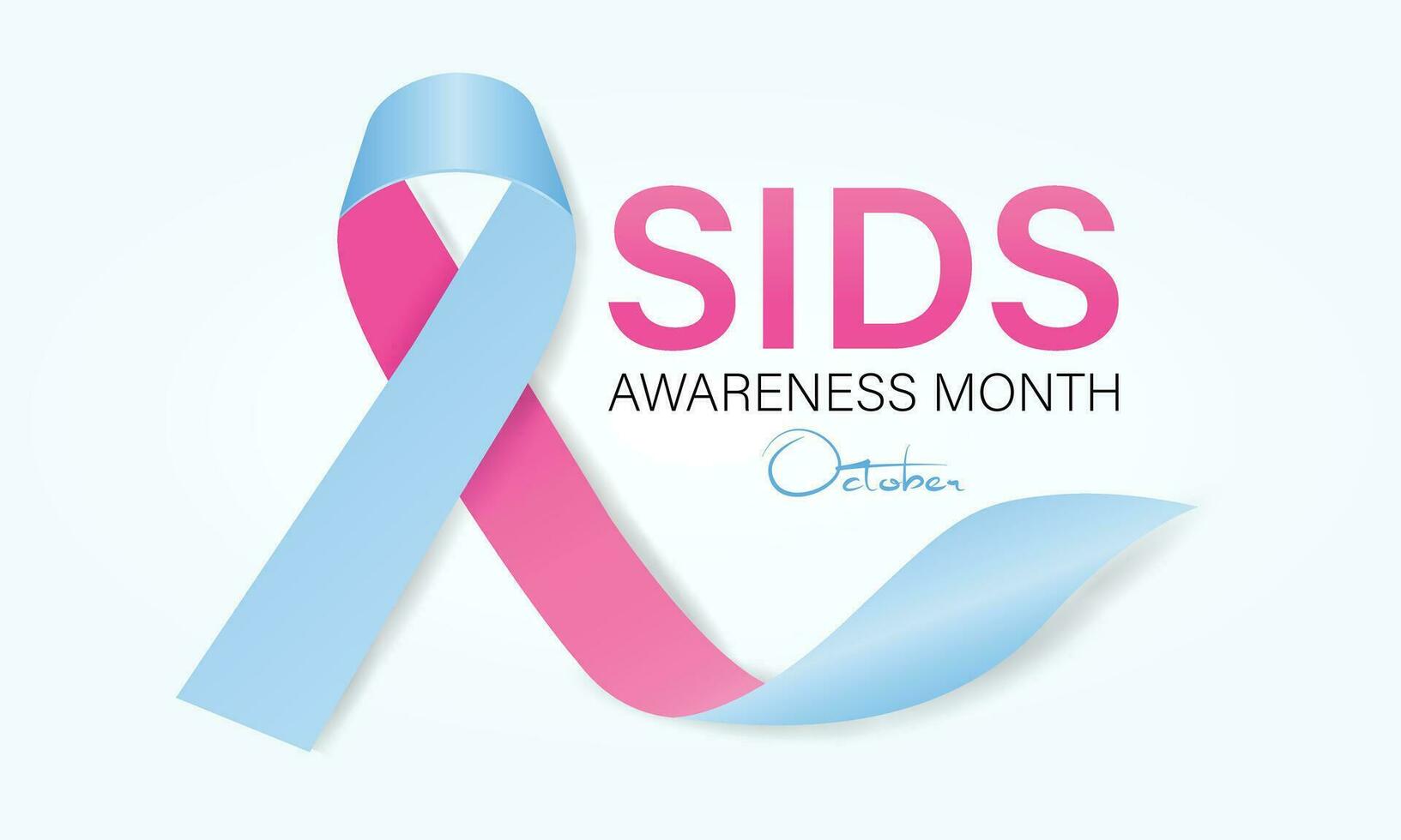 Pregnancy and infant loss awareness month vector